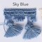 1 Yard Sky Blue Elegant Tassel Fringe Trim for Sewing Projects 2"